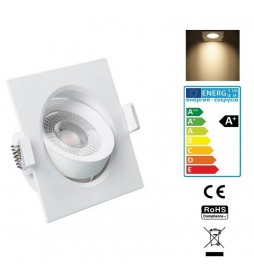 LED Strahler Downlight  Schwenkbar Quadratisch 7W  45º