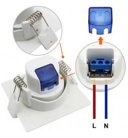 LED Strahler Downlight  Schwenkbar Quadratisch 7W  45º