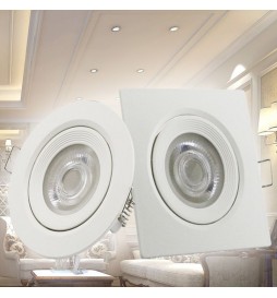 LED Strahler Downlight  Schwenkbar Quadratisch 7W  45º