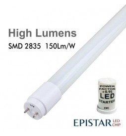 LED MAX 18W T8 Röhren Glas 120cm - 130lm/Lm