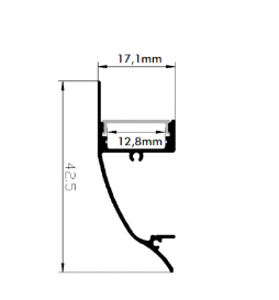 Aluminium Profil Modell GESIMS - 2 Meter