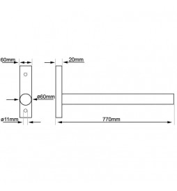 Tubular Arm Modell 60cm