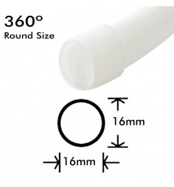 LED Neon Flex Lichtschlauchrolle RUND 220V 25m 16mm - 9,6W/m - Rot