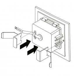 Vertiefte LED Leuchte Wand 3W IP65