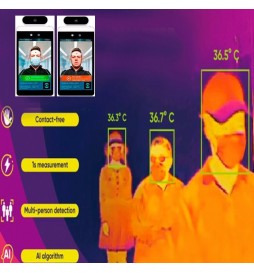 Zugangskontrollmodul mit Gesichtserkennung und Goodview-Tischtemperaturmessung
