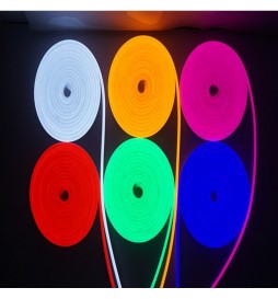 LED Stripe Neon Rot LED 6mm 12V + Stromversorgung