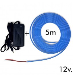 LED Stripe Neon Rot LED 6mm 12V + Stromversorgung