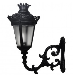 QUEEN Straßenlaterne für E27 LED-Lampe mit Arm - Aluminium