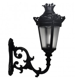 QUEEN Straßenlaterne für E27 LED-Lampe mit Arm - Aluminium