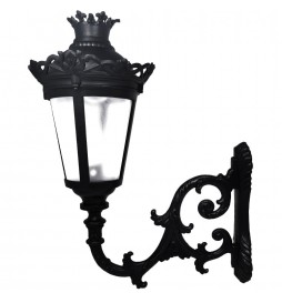 QUEEN Straßenlaterne für E27 LED-Lampe mit Arm - Aluminium