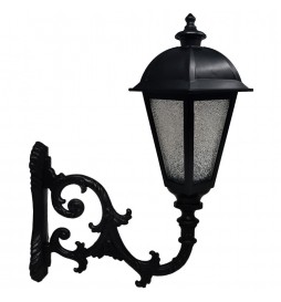 KING Straßenlaterne für E27 LED-Lampe mit Arm - Aluminium