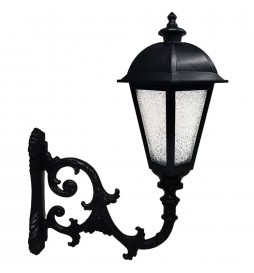 KING Straßenlaterne für E27 LED-Lampe mit Arm - Aluminium