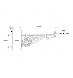 Villa Aluminium Arm Modell 70cm