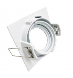 Einstellbarer Quadratischer Kreisring für dichroitische LED GU10 MR16 Lampen - Aluminium