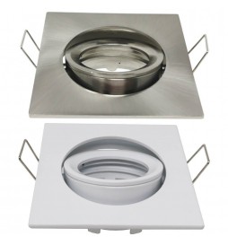 Einstellbarer Quadratischer Kreisring für dichroitische LED GU10 MR16 Lampen - Aluminium