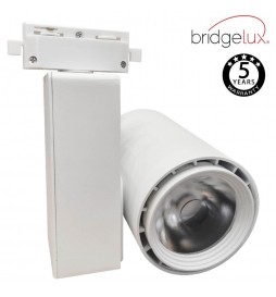 LED Strahler 40W BERLIM Weiss für 1-Phasen-Stromschienen 24º  CRI +90