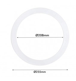 Aro Blanco Supletorio cubre hueco para Downlight