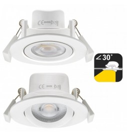 LED Strahler Downlight Schwenkbar Rund Weiß 7W - CCT