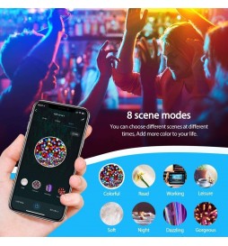 LED-Glühbirne 7W SMART Wifi RGB+CCT-Filament - A60 Dimmbar - E27