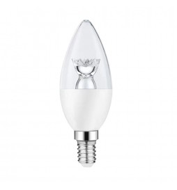 LED-Kerzenlampe mit Linse 6W E14 C37 180º - OSRAM CHIP DURIS E 2835