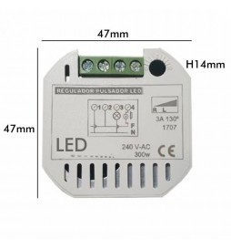 Dimmer für Drucktaste - Tonabnehmer - für LED - TRIAC