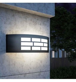 LED Wandleuchte für den Außenbereich GOTHENBURG GRAU für E27 Lampen IP44