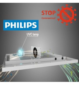 60x60 LED-Panel mit Luftfiltersystem - Philips UV-C Keimtötungslampe