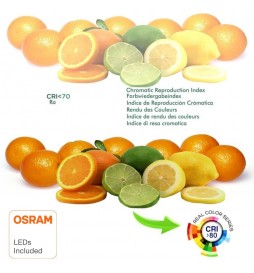 Kerze 6W LED Lampe E14 C37 180º - OSRAM Chip