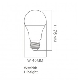 6W LED Lampe E27 G45 220º - OSRAM Chip