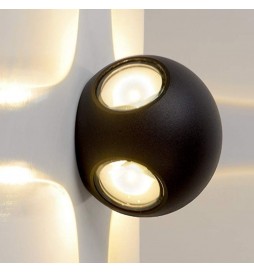 LED Wandleuchte Außenbereich GOTHENBURG GRAU für E27 Lampen IP44