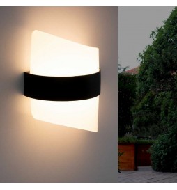 LED Wandleuchte Außenbereich GOTHENBURG GRAU für E27 Lampen IP44