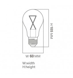 LED-Glühbirne 7W SMART Wifi RGB+CCT-Filament - A60 Dimmbar - E27