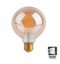 Glühfaden LED Lampe E27 8W G125 Weinlese dimmbar