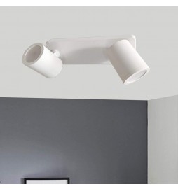 Weißes Deckenlicht für 2x GU10