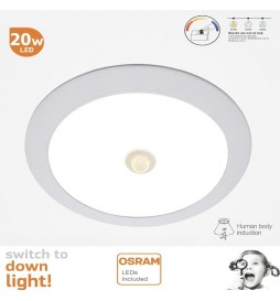 LED Einbauleuchte Rund 20W mit Bewegungsmelder