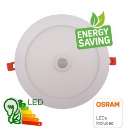 LED Einbauleuchte Rund 20W mit Bewegungsmelder