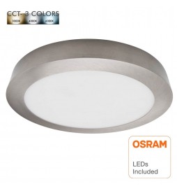 Kreisförmige Deckenfläche Silber Rahmen 20W LED  - CCT