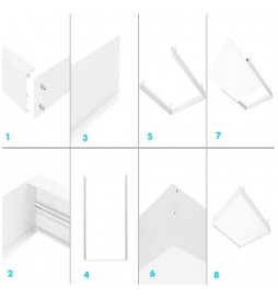 Plattenoberfläche Kit 60x30 weiß