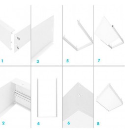 Plattenoberfläche Kit 62x62 - Höhe 68mm