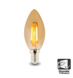 LED Lampe E14 4W C35 Kerze Glühfaden