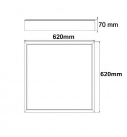 Plattenoberfläche Kit 62x62 - Höhe 68mm