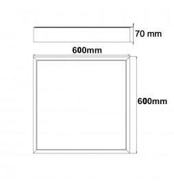 Plattenoberfläche Kit 60x60 - Höhe 68mm