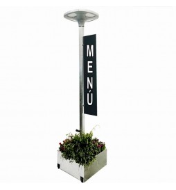 LED Straßenleuchte SOLAR 100W SUNWAY + Höhenverstellbarer tragbarer Ständer mit Rädern