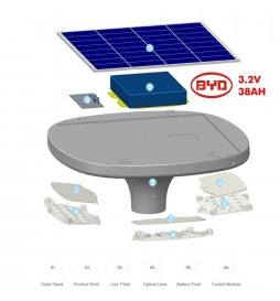 LED Straßenleuchte SOLAR 100W SUNWAY + Höhenverstellbarer tragbarer Ständer mit Rädern