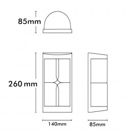 LED-Wandleuchte 20W ELSINOR Outdoor