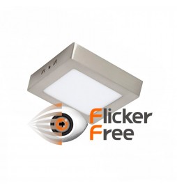 Kreisförmige Deckenfläche Silber Rahmen Quadratisch 20W LED 120º - CCT