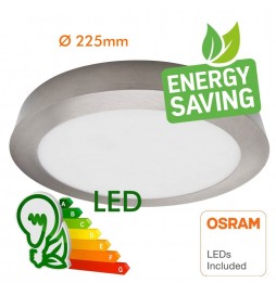 Kreisförmige Deckenfläche Silber Rahmen 20W LED  - CCT