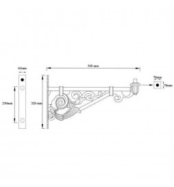 Villa Arm Modell 52cm