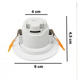 LED Einbaustrahler  5W Weiß - IP65 - Nasse Bereiche