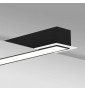 Lineare LED -  Einbau -  MOSKAU MINI SCHWARZ - 0.44m - 0.94m - 1.44m - 1.94m - IP54